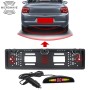 PZ300L-W Wireless Europe Car License Plate Frame Parking Sensors Reversing Radar with 3 Radar Detector