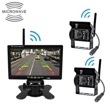 PZ-607-W1-2A Wireless Dual Cameras Rear View Camera Infrared Night Vision Rear View Parking Reversing System
