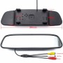 PZ604 170 Degree Car 4.3 inch Rearview Mirror Monitor with Square Camera