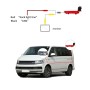 PZ470 Car Waterproof 170 Degree Brake Light View Camera + 7 inch Rearview Monitor for Volkswagen T5 / T6 2010-2017