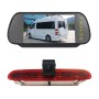 PZ472 Car Waterproof 170 Degree Brake Light View Camera + 7 inch Rearview Monitor for Fiat / Opel