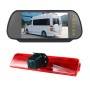 PZ476 Car Waterproof 170 Degree Brake Light View Camera + 7 inch Rearview Monitor for Volkswagen Caddy 2013-2015