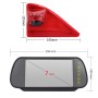 PZ462 Car Waterproof Brake Light View Camera + 7 inch Rearview Monitor for Renault / Nissan / Opel