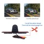 PZ461 Car Waterproof High Position Tail Light Brake Light View Camera + 7 inch Rearview Monitor for Mercedes Benz / Volkswagen