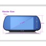 PZ-710 7.0 inch TFT LCD Car Rearview Mirror Monitor with Remote Control, Support Bluetooth / MP5 Player