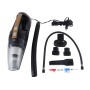 4 in 1 12V 100W Car Wet & Dry Auto Vacuum Cleaner Portable Handheld Vacuum Air Compressor Pressure Gauge with Four Illumination LED Light