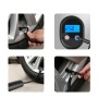 Portable Multifunction Car Bike Wireless Inflatable Pump, Style:Black with Battery