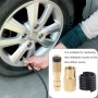 3 Sets Automobile Tire Twist Type Inflator Adapter Nozzle With Barb Connector