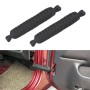 Ограничение дверей автомобиля Плетеное веревочное ремешок для Jeep Wrangler (черный)