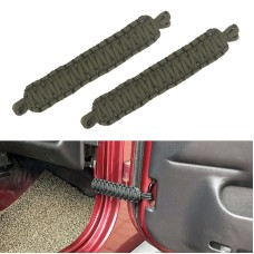 Ограничение дверей автомобиля плетеное веревочное ремешок для Jeep Wrangler (зеленый)