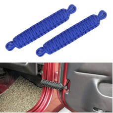 Ограничение дверей автомобиля плетеное веревочное ремешок для Jeep Wrangler (синий)