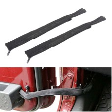 Автомобиль длинные дверные лимит -плетенный веревый ремешок для Jeep Wrangler (черный)