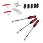 22 in 1 Car / Motorcycle Tire Repair Tool Spoon Tire Spoons Lever Tire Changing Tools with Red Tyre Protector