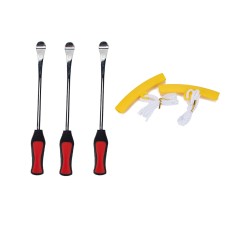 5 in 1 Car / Motorcycle Tire Repair Tool Spoon Tire Spoons Lever Tire Changing Tools with Yellow Tyre Protector
