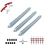 24 in 1 Car / Motorcycle 12 inch Tire Repair Lifting Tool Pry Bar Lever(with Red Tire Protector)