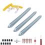 24 in 1 Car / Motorcycle 12 inch Tire Repair Lifting Tool Pry Bar Lever(with Yellow Tire Protector)