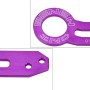 Benen Aluminum Alloy Rear Tow Towing Hook Trailer Ring for Universal Car Auto with Two Screw Holes(Purple)