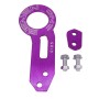 Benen Aluminum Alloy Rear Tow Towing Hook Trailer Ring for Universal Car Auto with Two Screw Holes(Purple)