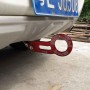 Benen Aluminum Alloy Rear Tow Towing Hook Trailer Ring for Universal Car Auto with Two Screw Holes(Red)