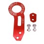 Benen Aluminum Alloy Rear Tow Towing Hook Trailer Ring for Universal Car Auto with Two Screw Holes(Red)