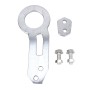 Benen Aluminum Alloy Rear Tow Towing Hook Trailer Ring for Universal Car Auto with Two Screw Holes(Silver)