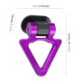 Car Truck Bumper Triangle Tow Hook Adhesive Decal Sticker Exterior Decoration (Purple)