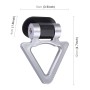 Car Truck Bumper Triangle Tow Hook Adhesive Decal Sticker Exterior Decoration (Silver)