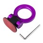 Car Truck Bumper Round Tow Hook Ring Adhesive Decal Sticker Exterior Decoration (Purple)