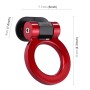 Car Truck Bumper Round Tow Hook Ring Adhesive Decal Sticker Exterior Decoration (Red)