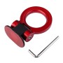 Car Truck Bumper Round Tow Hook Ring Adhesive Decal Sticker Exterior Decoration (Red)