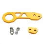 Aluminum Alloy Rear Tow Towing Hook Trailer Ring for Universal Car Auto with 2 x Screw Holes(Gold)