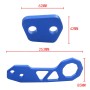 Aluminum Alloy Rear Tow Towing Hook Trailer Ring for Universal Car Auto with 2 x Screw Holes(Blue)