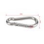 RV Trailer Spring Safety Safety Tockaway Cable, защитная пряжка Размер: M8 x 80 мм (серебро)