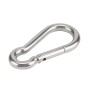 RV Trailer Spring Safety Rope Breakaway Cable, Safety Buckle Size:M10 x 100mm(Silver)