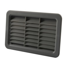 A6787 193x122mm Snap-on RV / Bus Oblique Louver Outlet Panel(Grey)