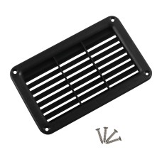 A6789 193x122mm RV / Bus Oblique Louver Outlet Panel with Screws(Black)