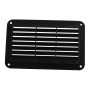 A6788 193x122mm Black Rectangle Louvered Ventilation Plastic Venting Panel Cover