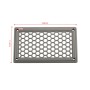 A6790 198x114mm Grey Rectangle Louvered Ventilation Plastic Venting Panel Cover