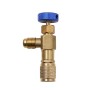 Air Conditioner Fluoridation Safety Valve Refrigerant Filling Connector(Side R22 Bottom R22)