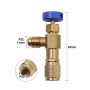 Air Conditioner Fluoridation Safety Valve Refrigerant Filling Connector(Side R22 Bottom R22)