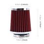 HKS 5cm Universal Mushroom Head Style Air Filter for Car(Red)