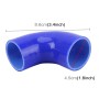 Universal Car Steam Tube Silicone Pipe Elbow 90 Degrees Reducer Hose Silicone Intake Connection Tube Special Turbocharger Silicone Tube, Inner Diameter: 45mm