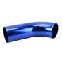 Universal  Air Intake Pipe Super Power Flow Air Intakes Short Cold Racing Aluminium Air Intake Pipe Hose with Cone Filter Kit System (Blue)