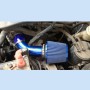 Universal  Air Intake Pipe Super Power Flow Air Intakes Short Cold Racing Aluminium Air Intake Pipe Hose with Cone Filter Kit System (Blue)