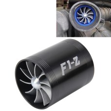 F1-Z CAR NENSANLEASS UNIVERSTAL Superger Dual Double Turbine Air впускной впускной набор Saver Saver Turbo Turboing Charge Комплект (Black)