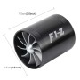 F1-Z CAR NENSANLEASS UNIVERSTAL Superger Dual Double Turbine Air впускной впускной набор Saver Saver Turbo Turboing Charge Комплект (Black)