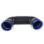 Car Auto Universal Tube Air Filter Adjustable Cold Air Injection Intake System Pipe Without Air Filter(Blue)