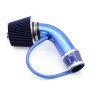 Универсальный автомобильный набор для впускного воздуха модифицированная алюминиевая трубка 76 мм / 3 -дюймовая воздушный фильтр в стиле гриба (синий)