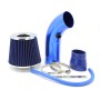 Universal Car Cold Air Intake Kit Modified Aluminum Tube 76mm / 3inch Mushroom Head Style Air Filter(Blue)