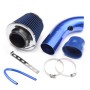 Universal Car Cold Air Intake Kit Modified Aluminum Tube 76mm / 3inch Mushroom Head Style Air Filter(Blue)